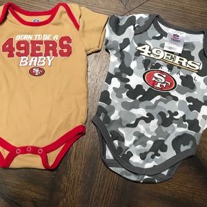 🏈 SF 49er Onsie sz 0-3mo 🏈